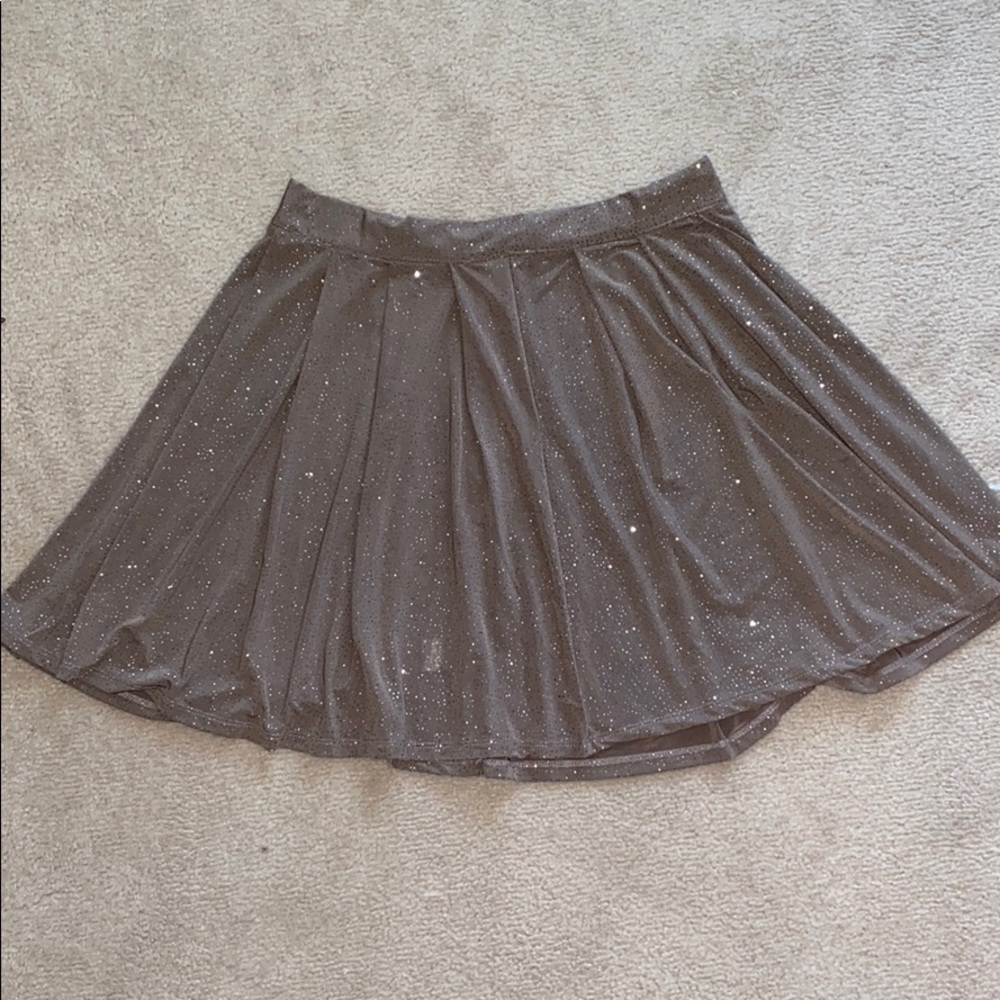Flared sparkle skirt
